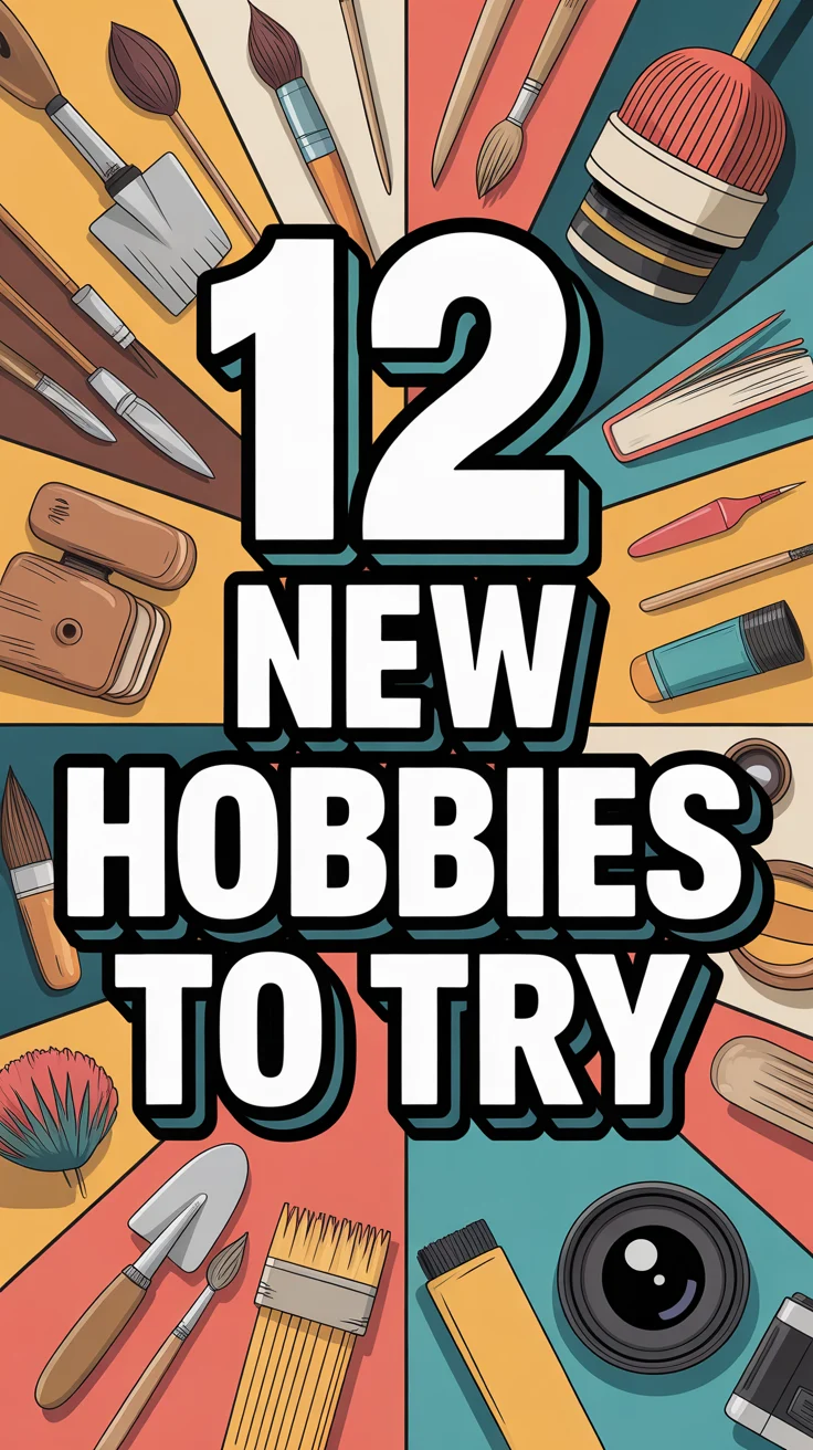✨ 12 New Hobbies To Try