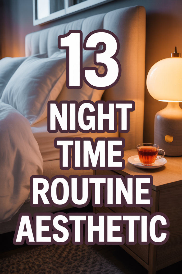 🌙 13 Night Time Routine Aesthetic
