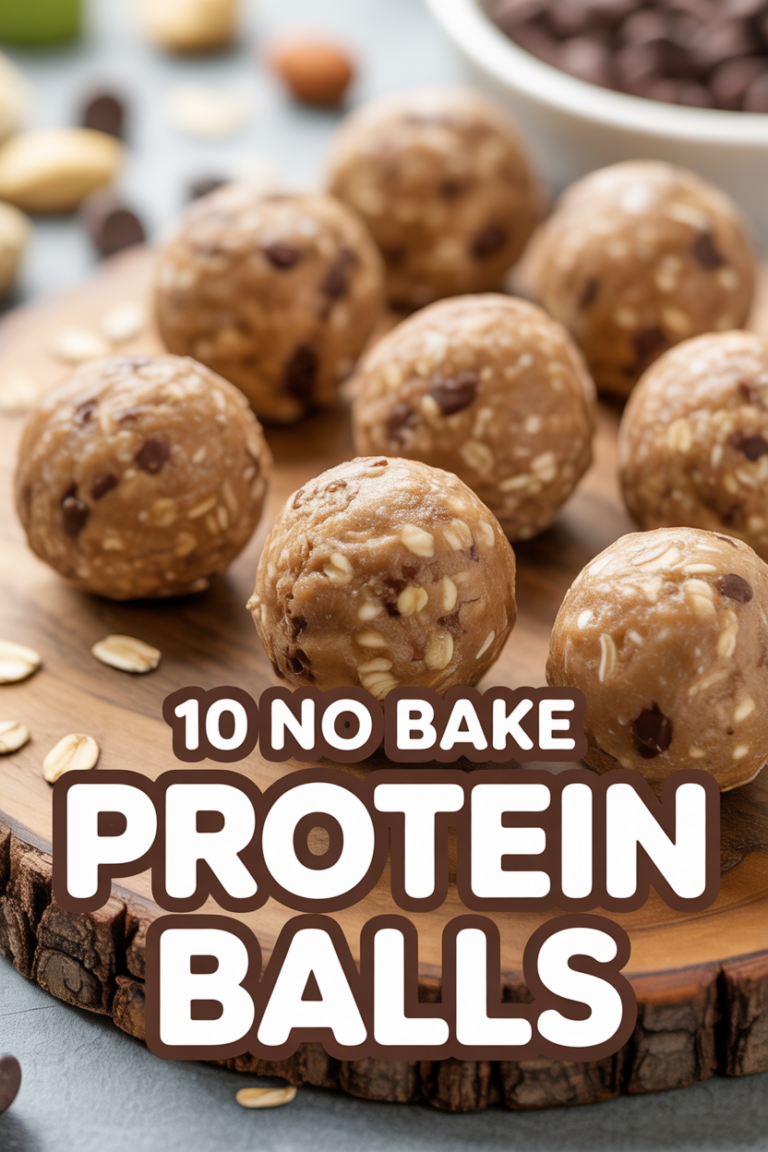 💪 10 No Bake Protein Balls