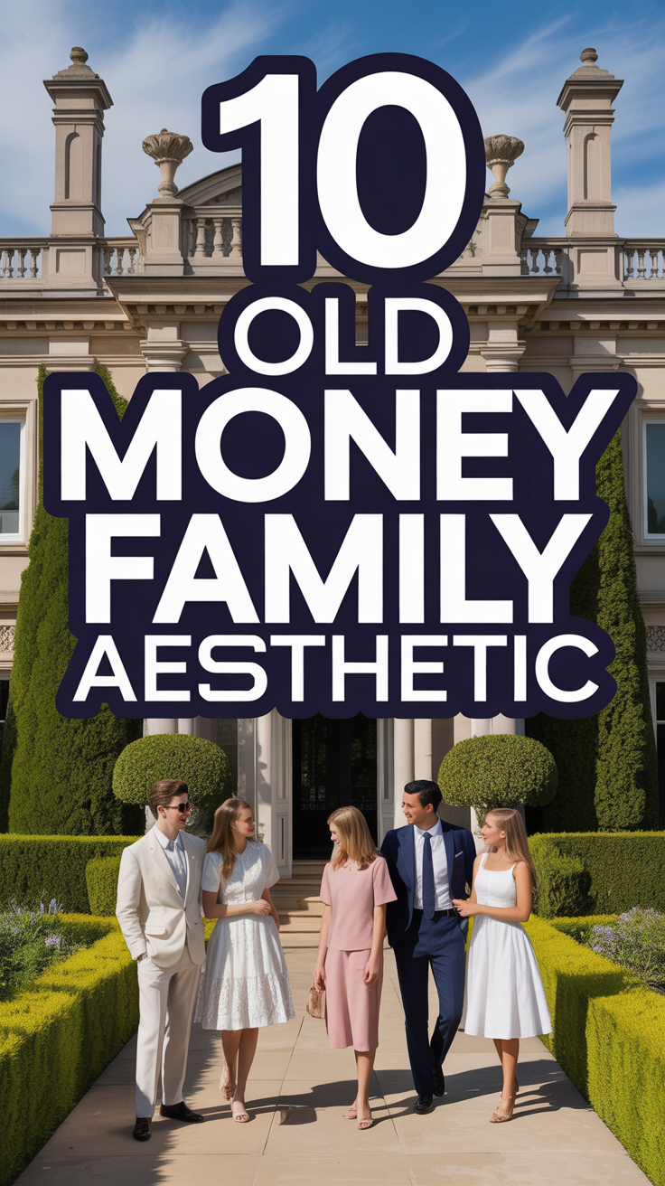 💎 10 Old Money Family Aesthetic
