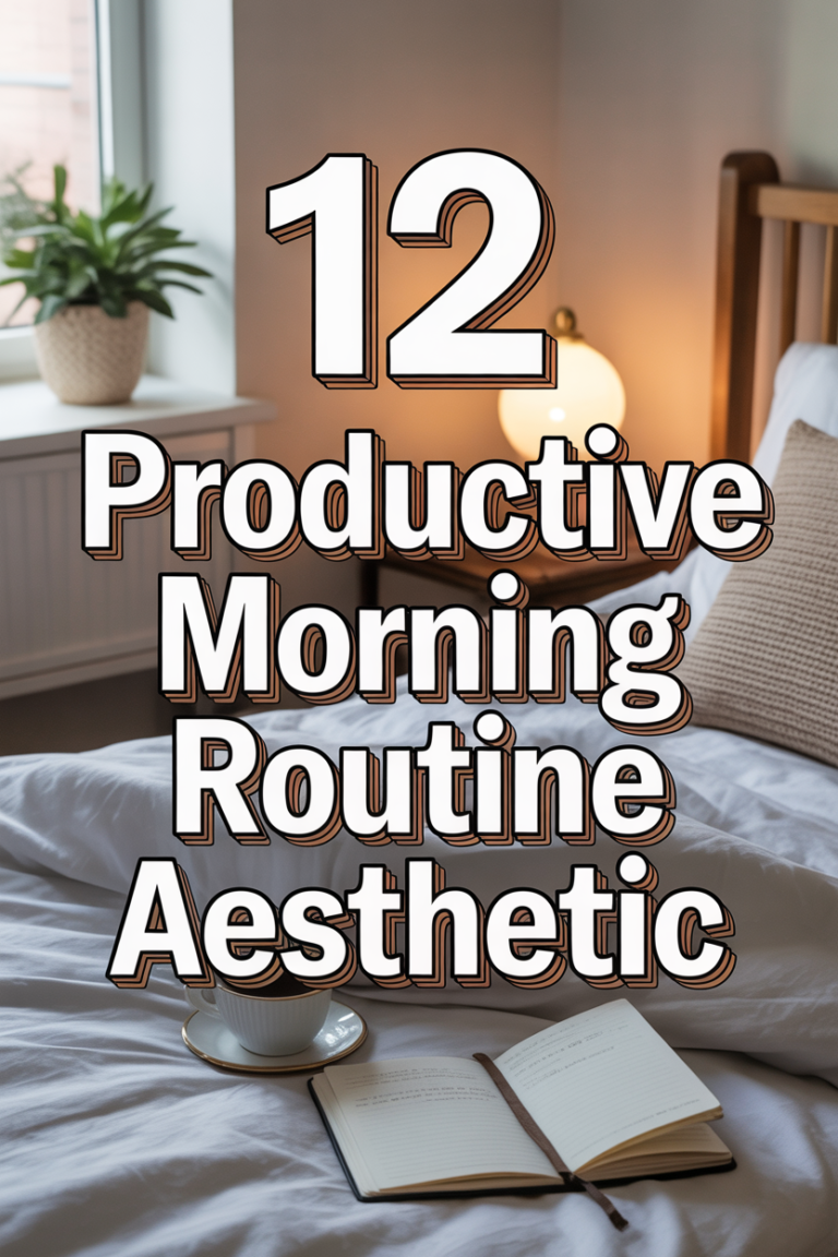 ☀️ 12 Productive Morning Routine Aesthetic