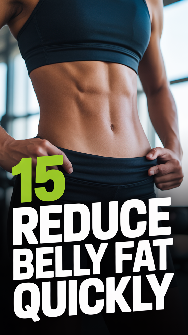 ✨ 15 Reduce Belly Fat Quickly