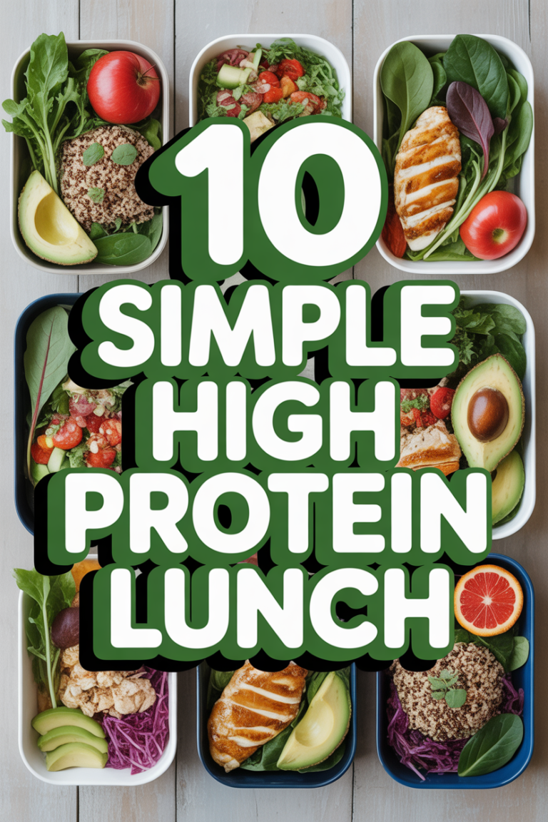 🥫 10 Simple High Protein Lunch