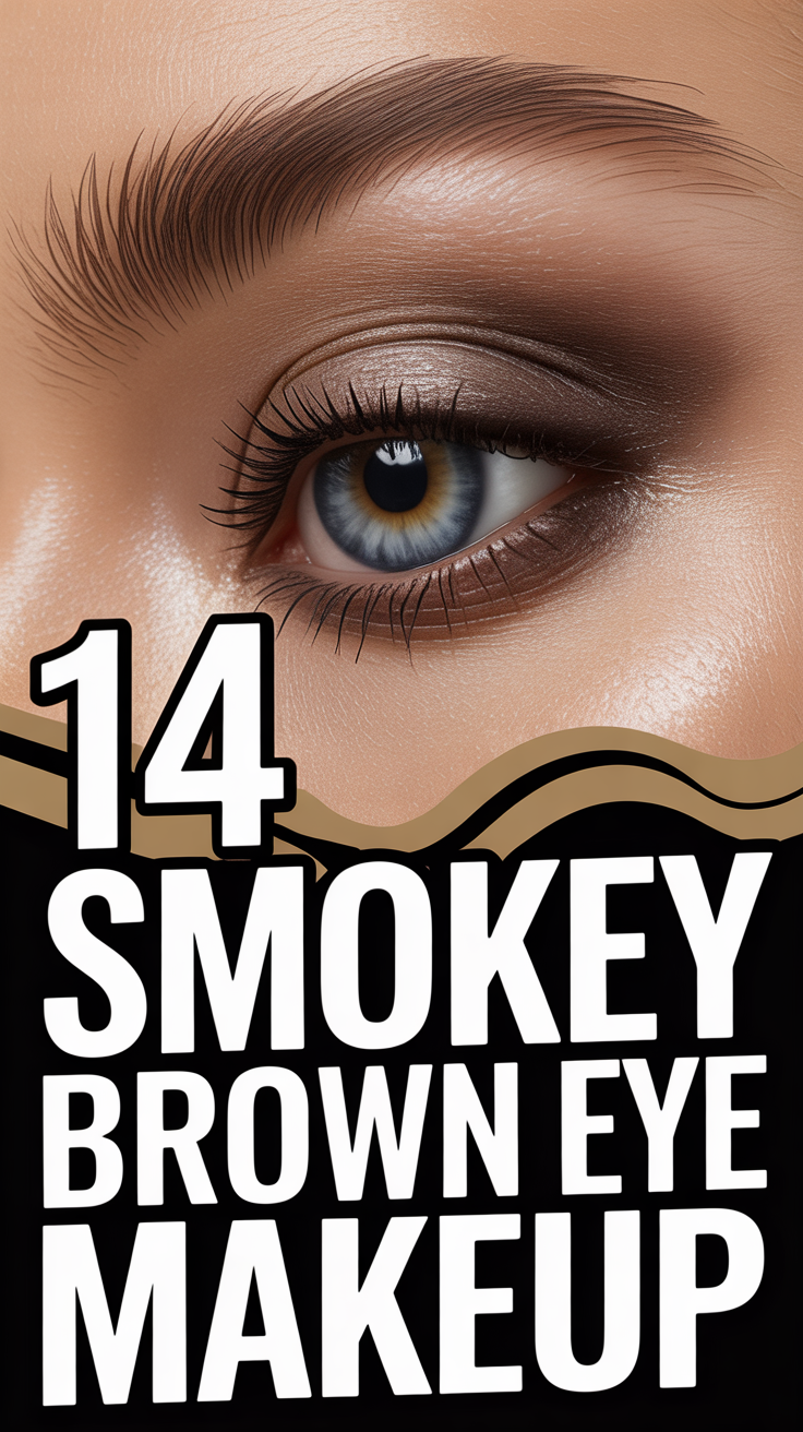 👁️ 14 Smokey Brown Eye Makeup