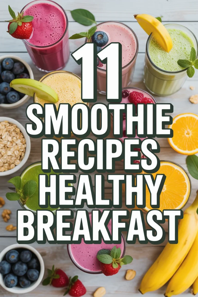 🍓 11 Smoothie Recipes Healthy Breakfast