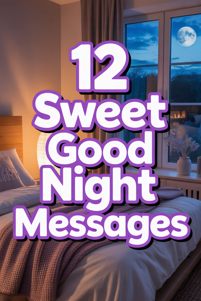 😴 12 Sweet Good Night Messages