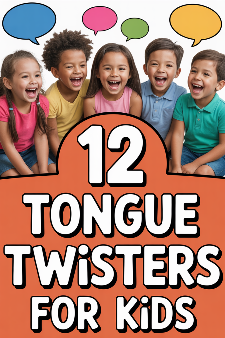 🗣️ 12 Tongue Twisters For Kids