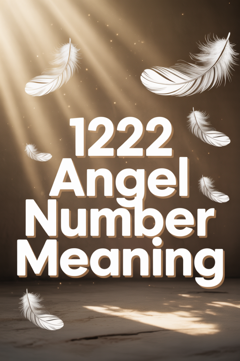 ✨ 1222 Angel Number Meaning