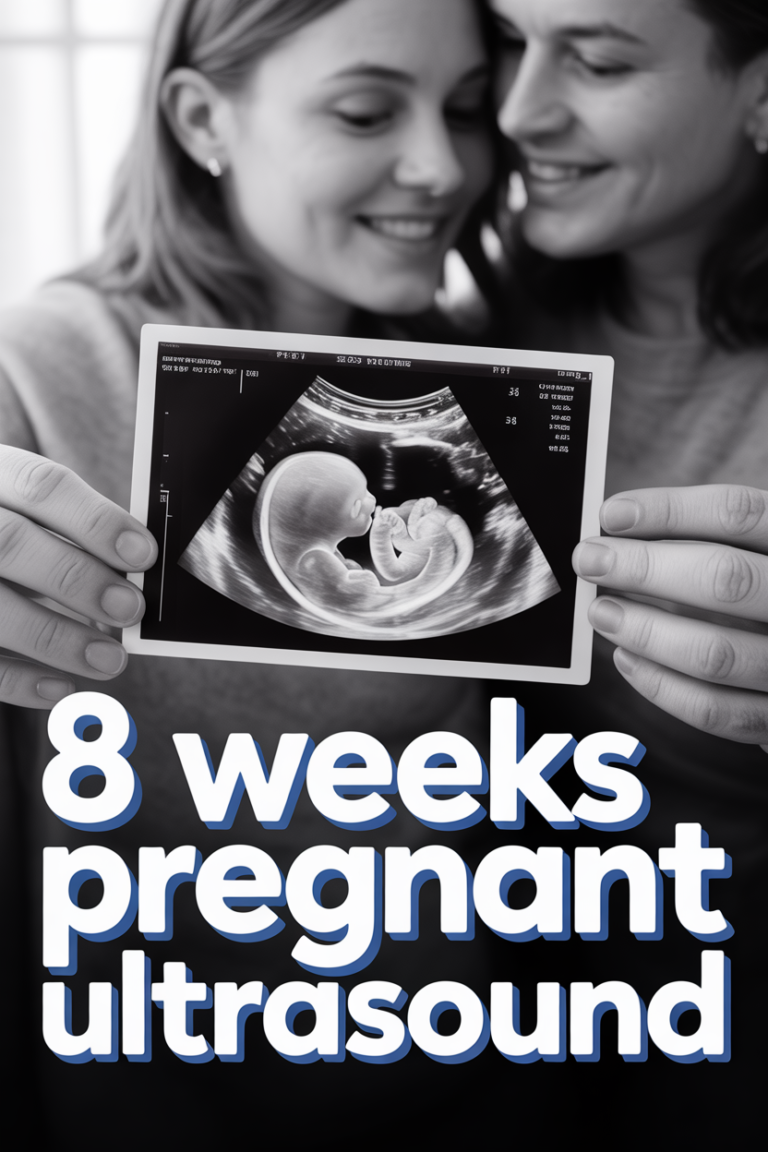 👶 8 Weeks Pregnant Ultrasound