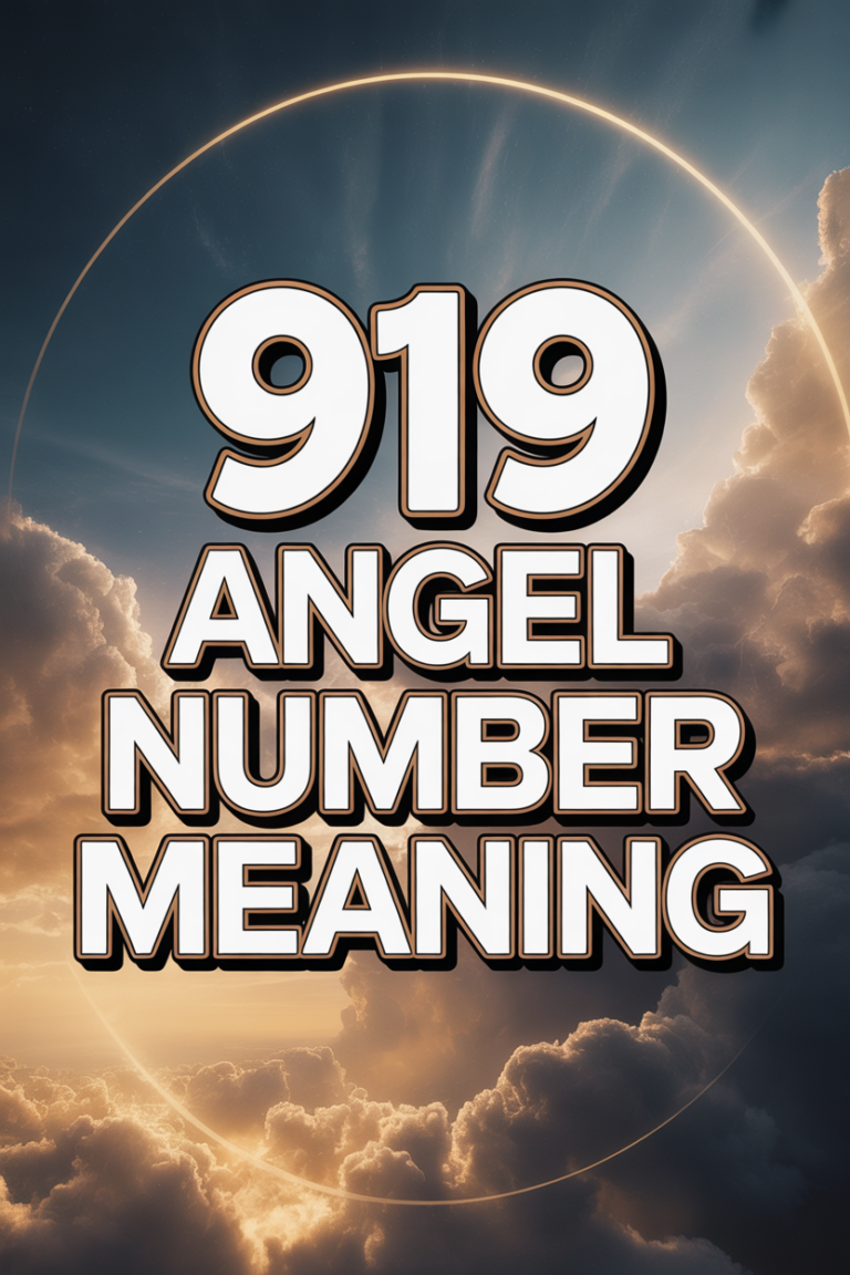 🌟 919 Angel Number Meaning