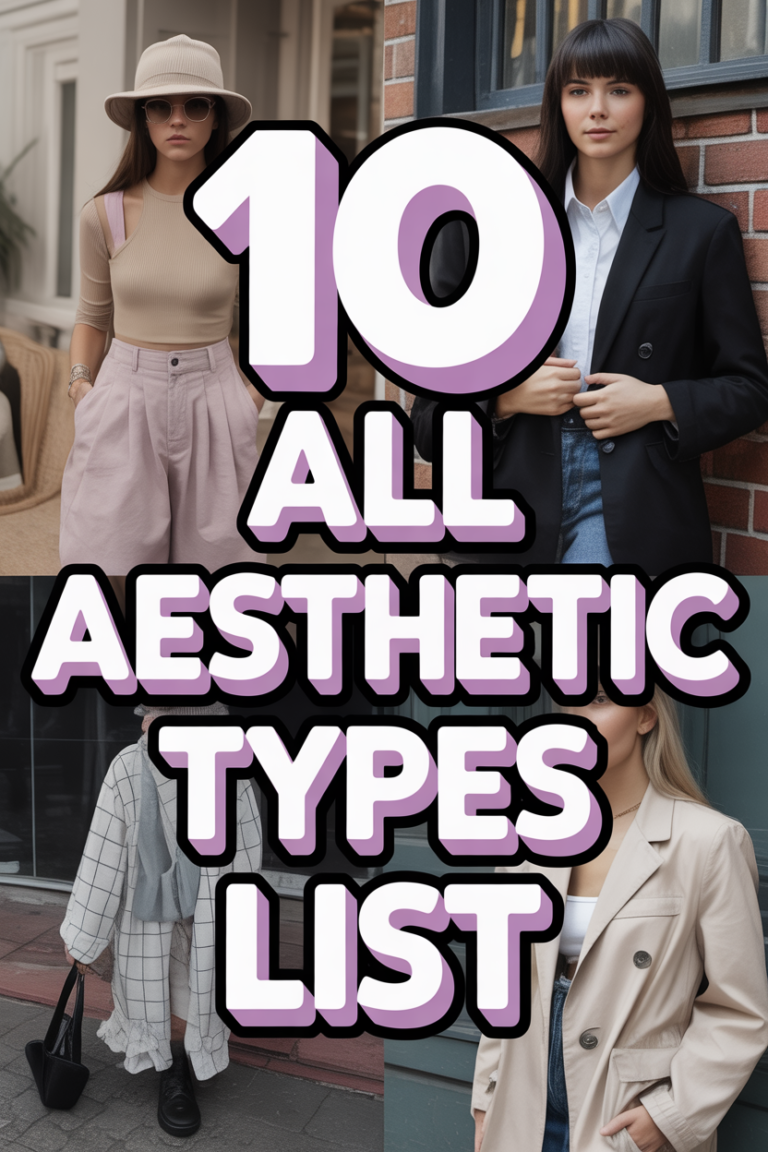 💅 10 All Aesthetic Types List