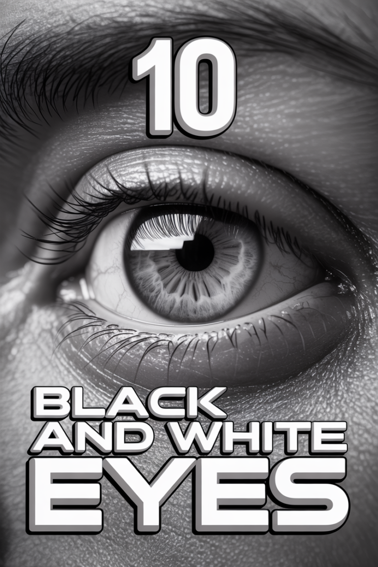 👁️ 10 Black And White Eyes