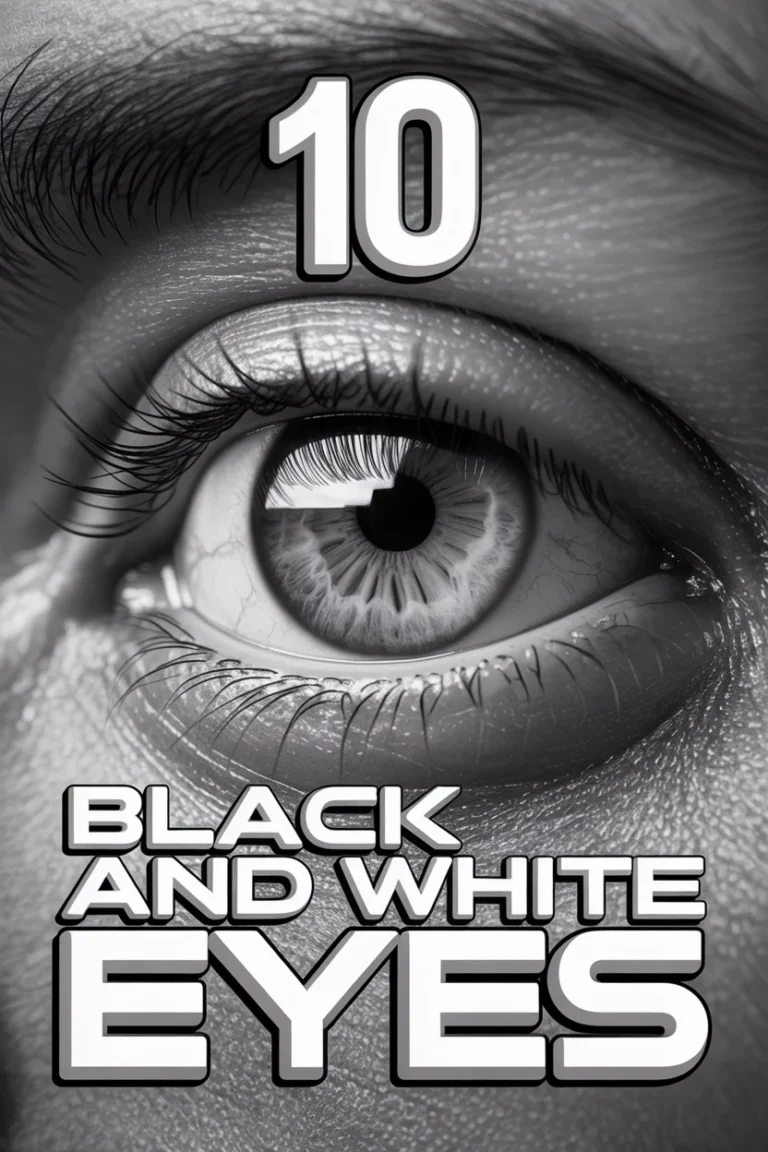 👁️ 10 Black And White Eyes