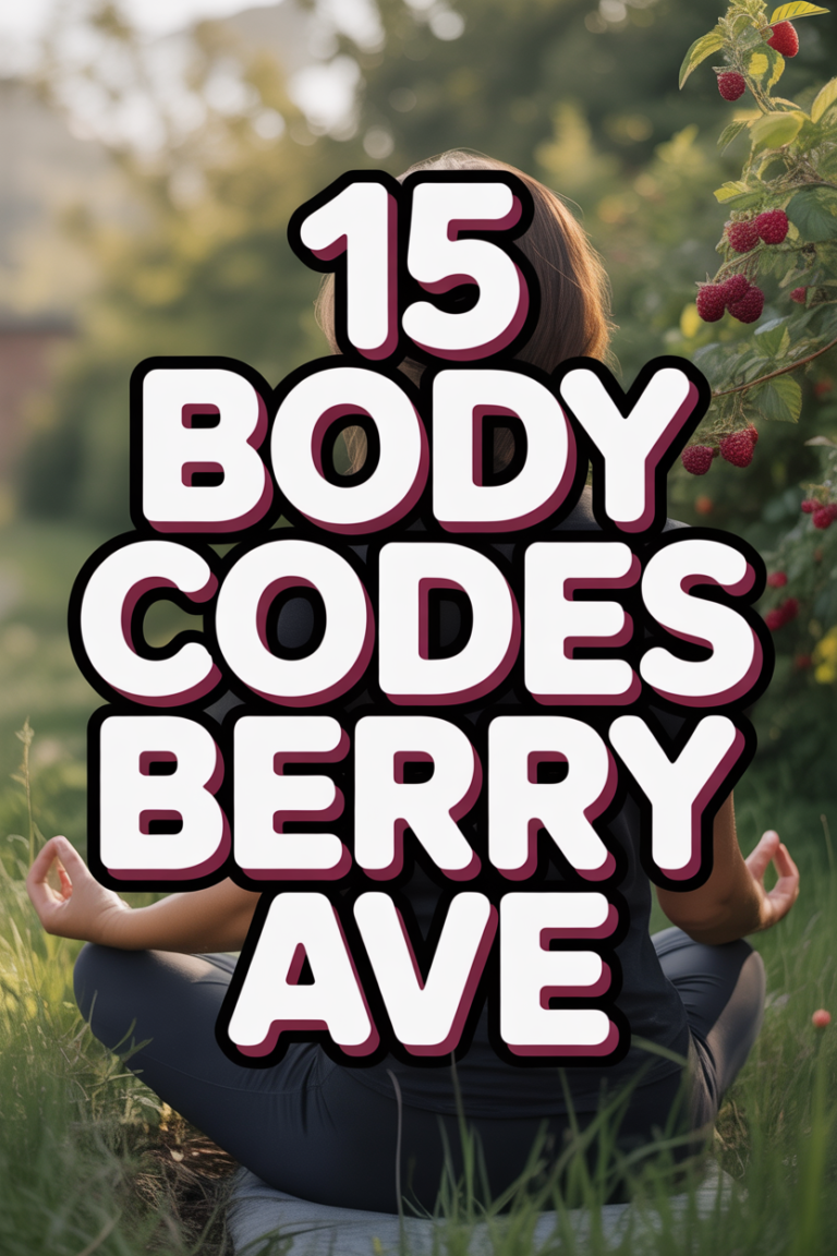 ✨ 15 Body Codes Berry Ave