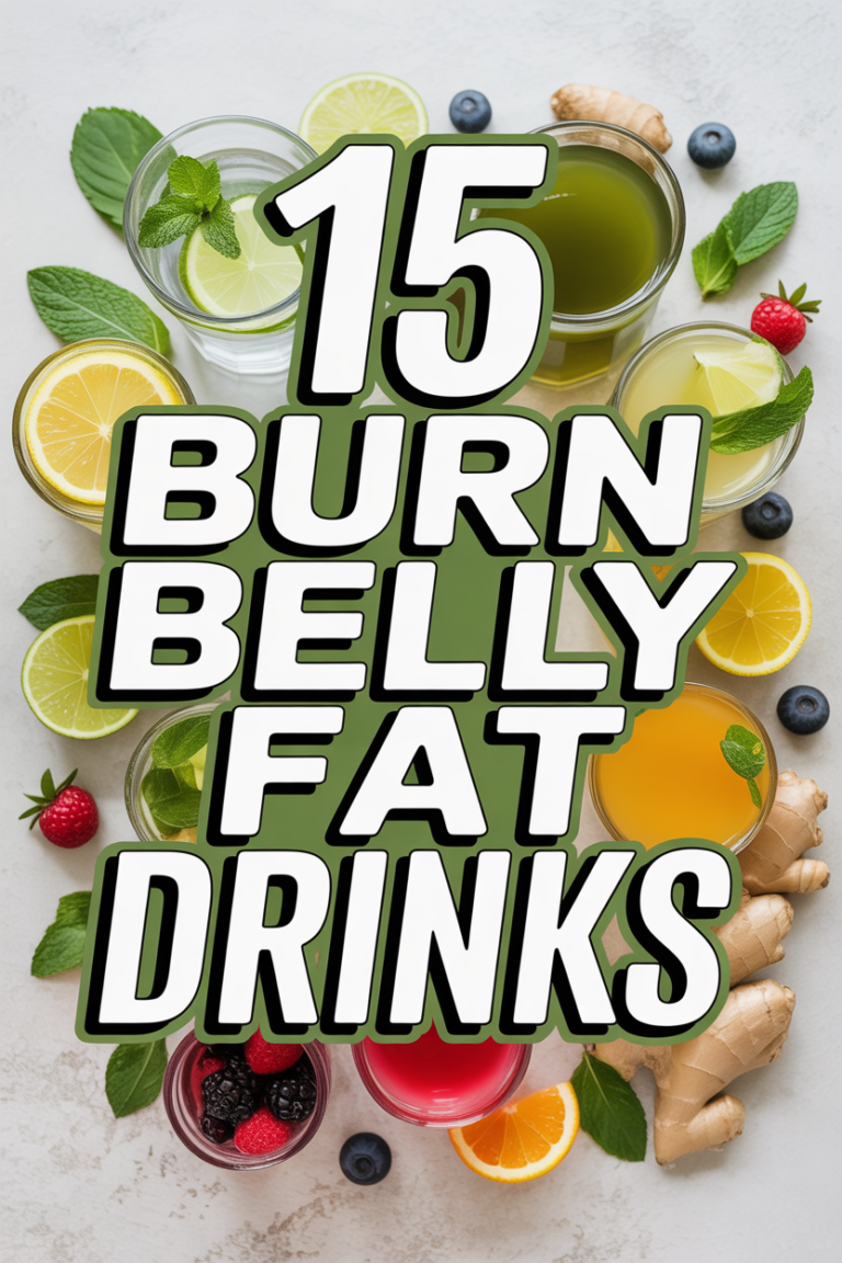 💪 15 Burn Belly Fat Drinks