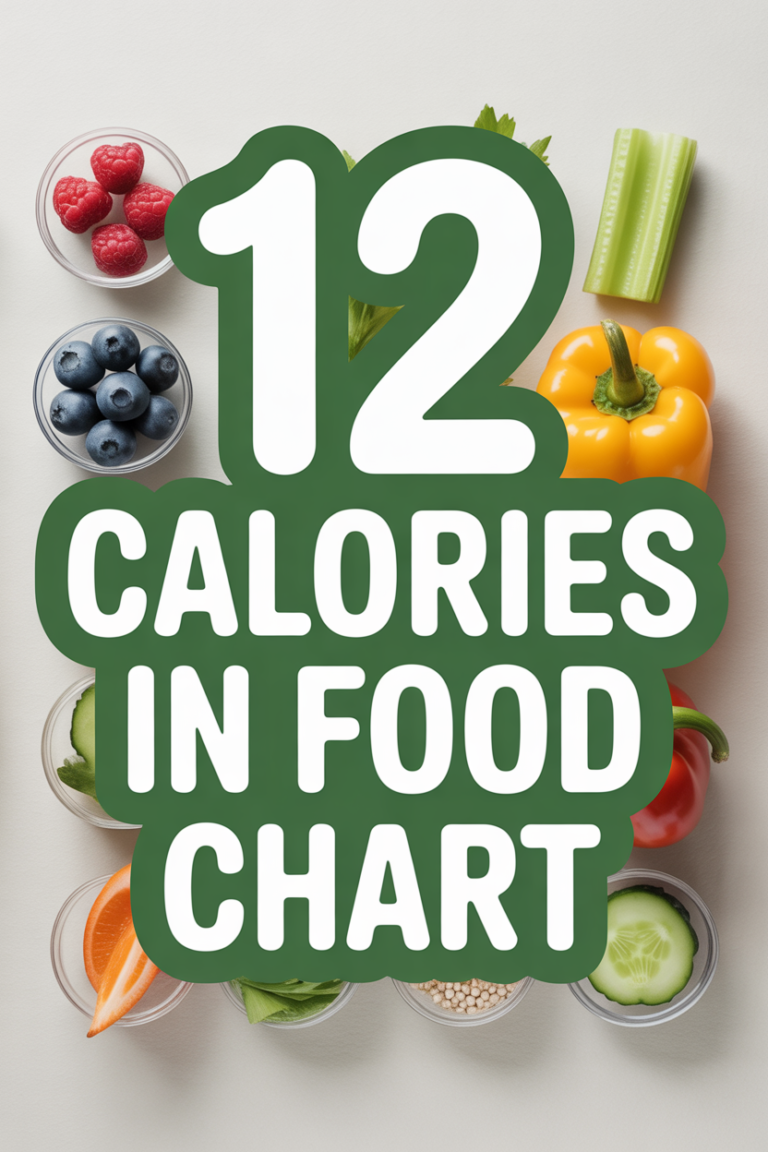 🍎 12 Calories In Food Chart