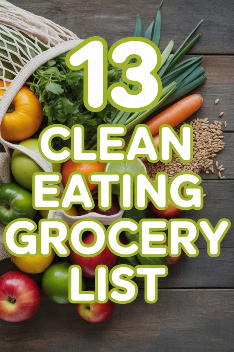 🌱 13 Clean Eating Grocery List