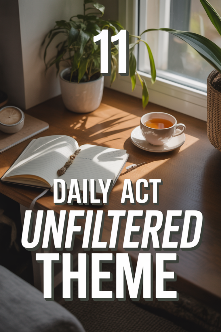 ✨ 11 Daily Act Unfiltered Theme