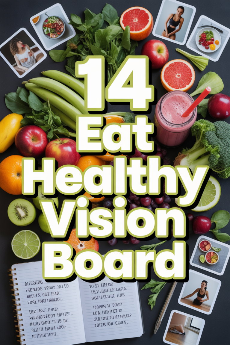 🥗 14 Eat Healthy Vision Board