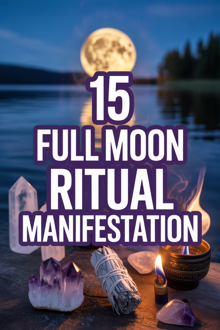 🌕 15 Full Moon Ritual Manifestation