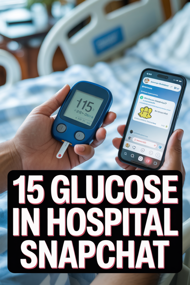 🩸 15 Glucose In Hospital Snapchat