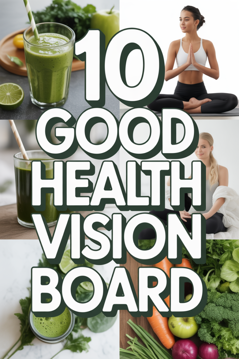 🥗 10 Good Health Vision Board
