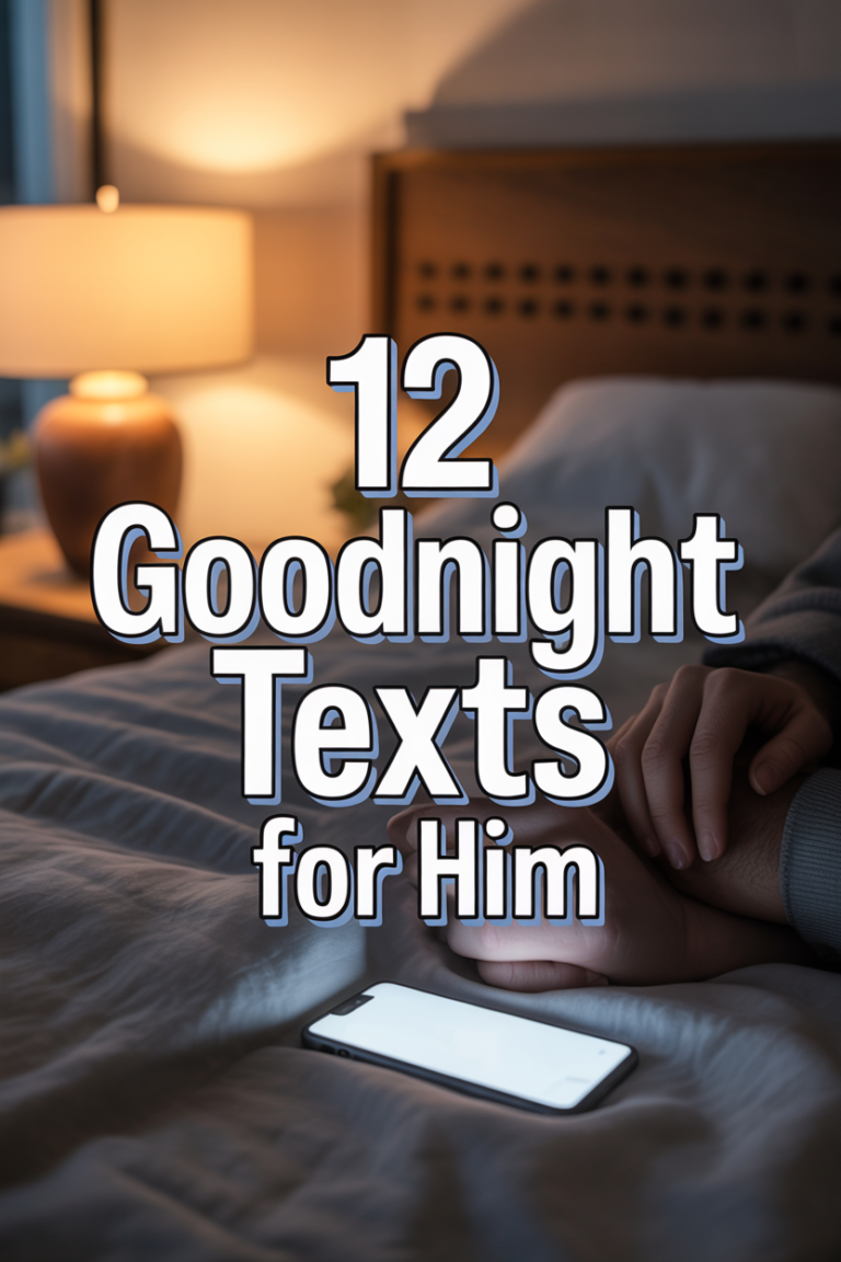 😴 12 Goodnight Texts For Him