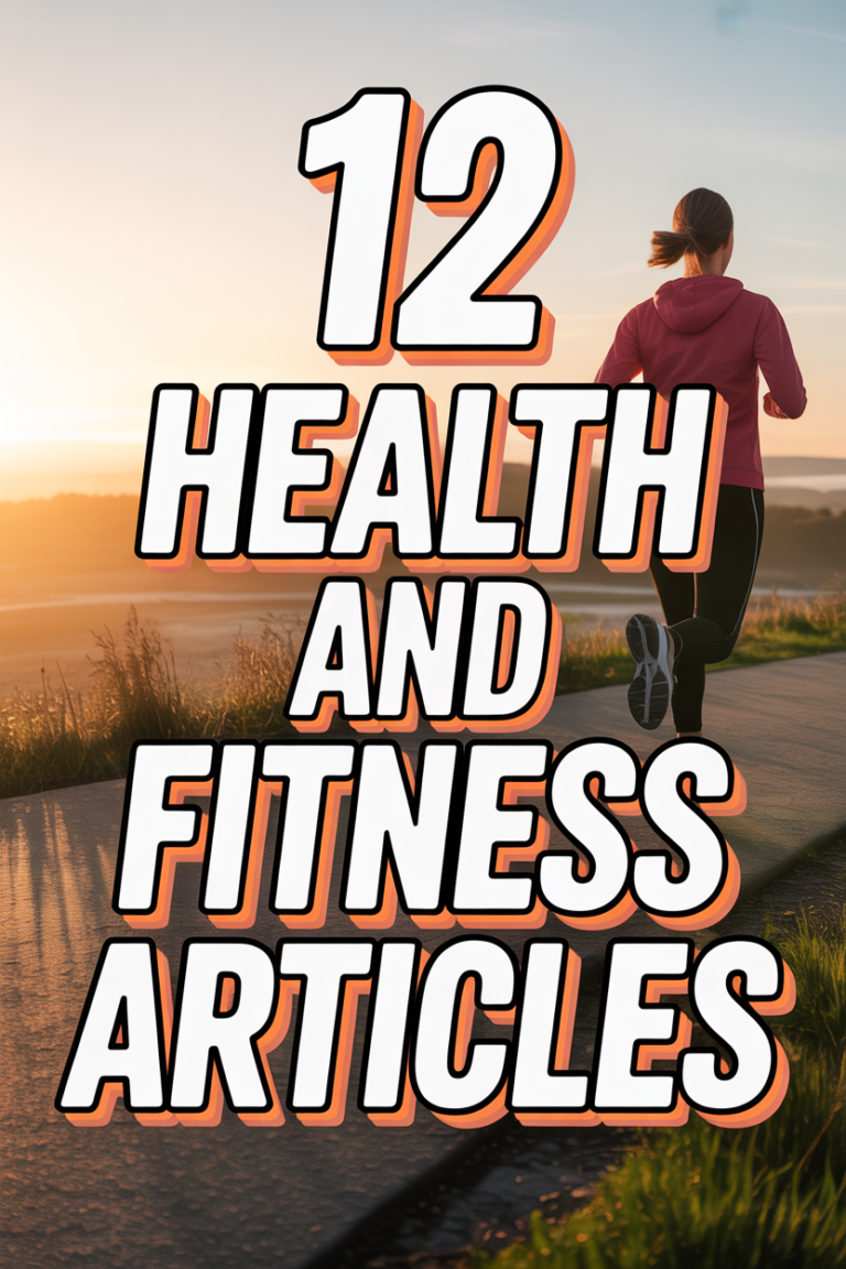 🏃 12 Health And Fitness Articles