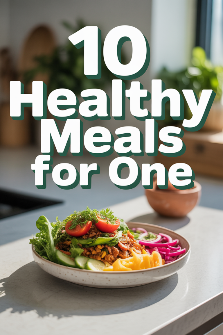 🥗 10 Healthy Meals For One