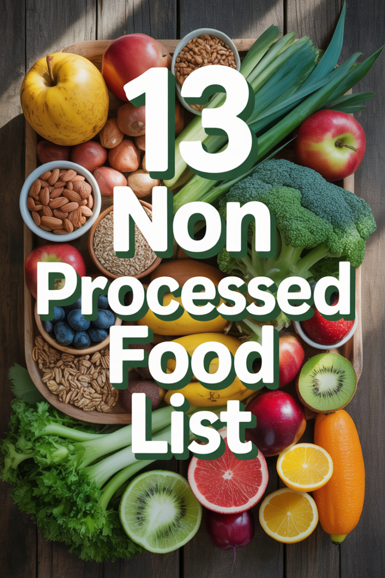 🍎 13 Non Processed Food List