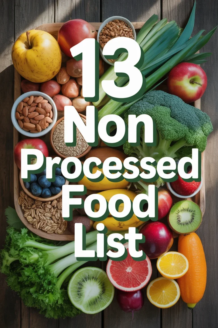 🍎 13 Non Processed Food List