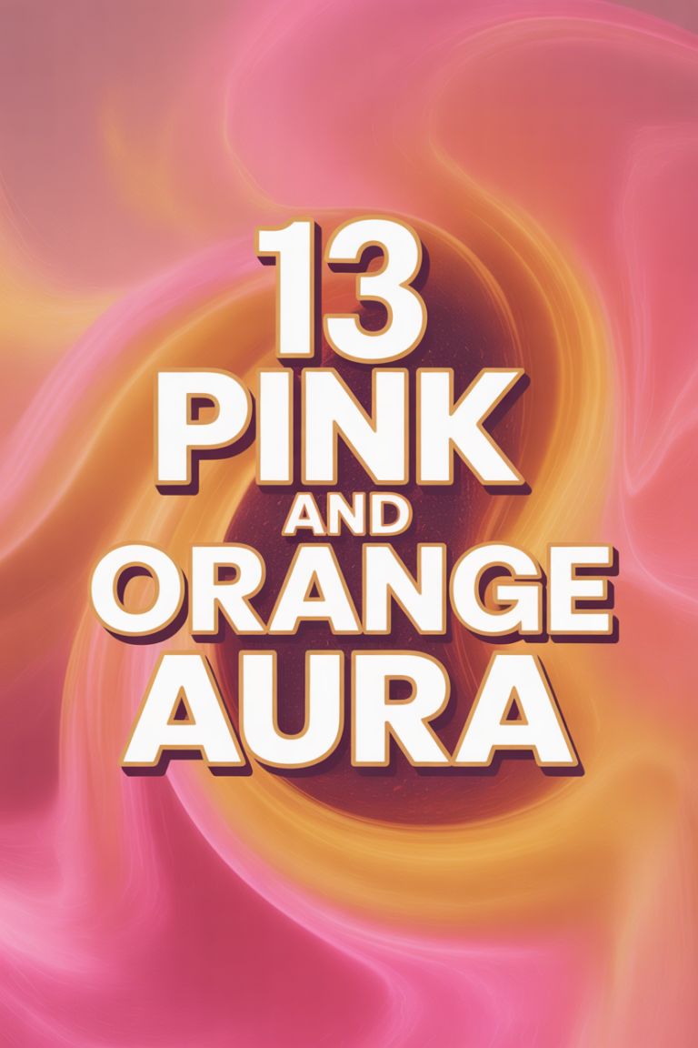 ✨ 13 Pink And Orange Aura