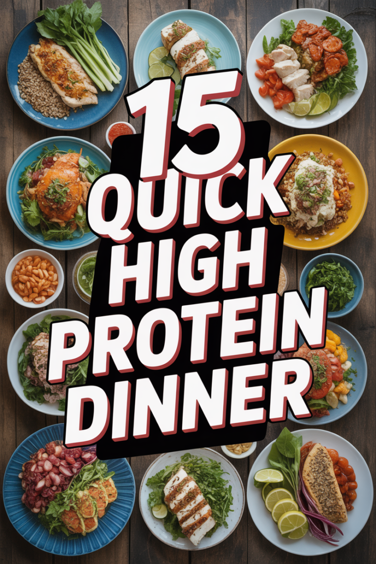🥩 15 Quick High Protein Dinner