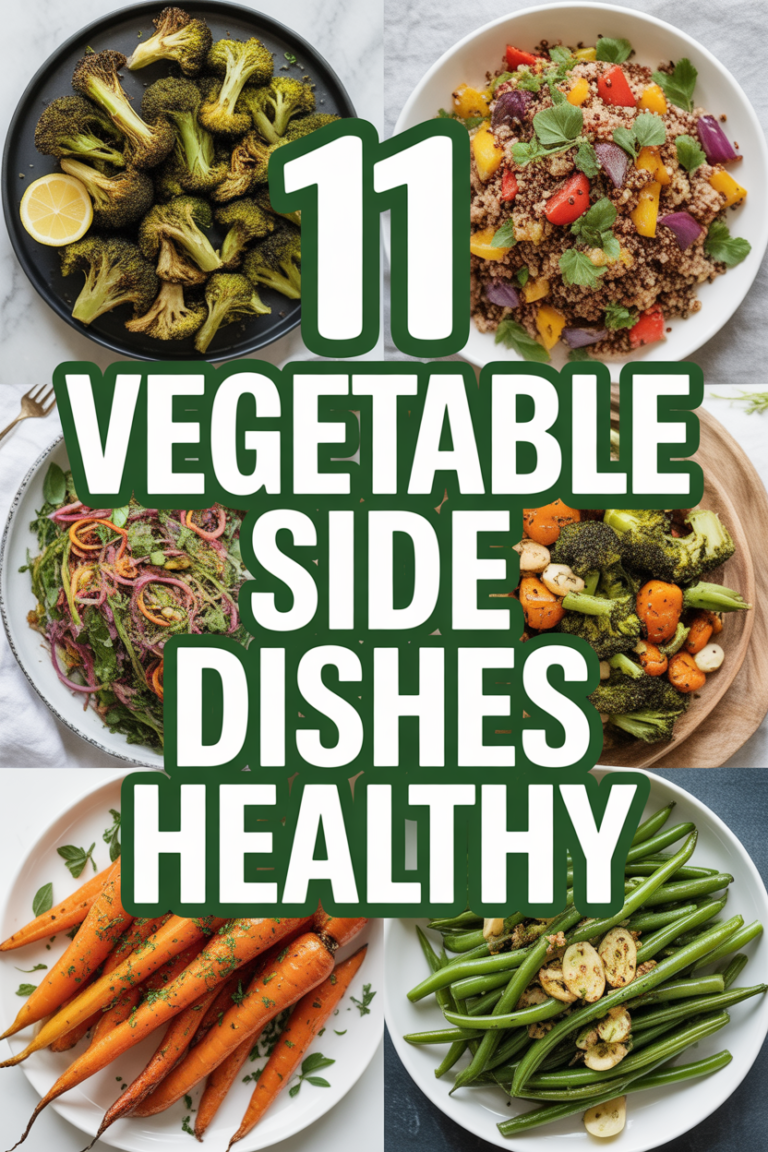 🥦 11 Vegetable Side Dishes Healthy