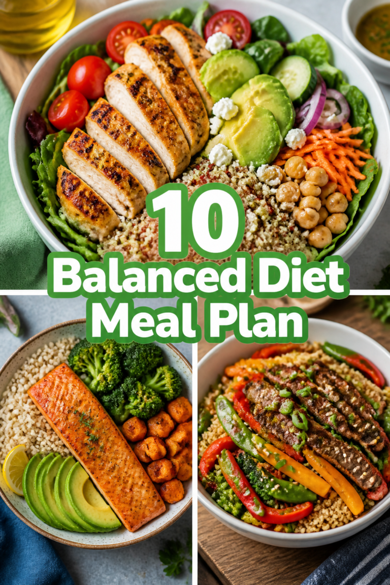 🥗 10 Balanced Diet Meal Plan