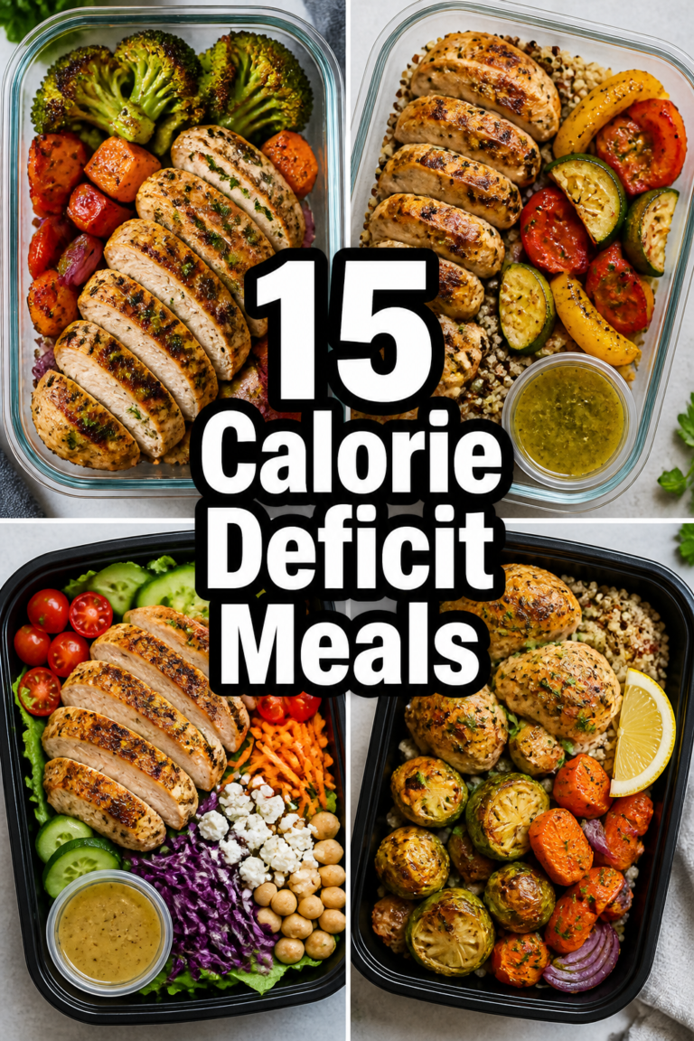 🍱 15 Calorie Deficit Meals