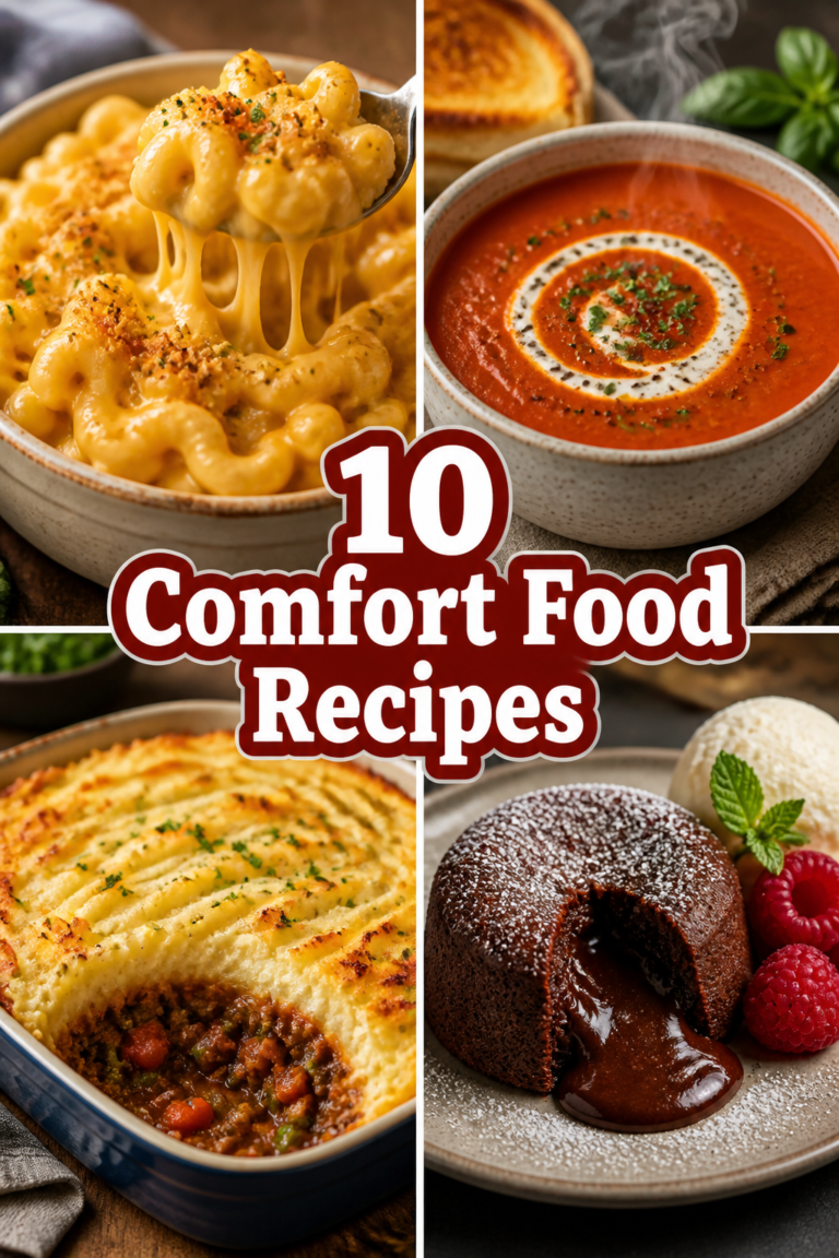 💖 10 Comfort Food Recipes