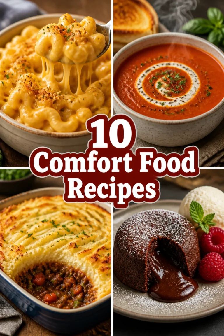 💖 10 Comfort Food Recipes