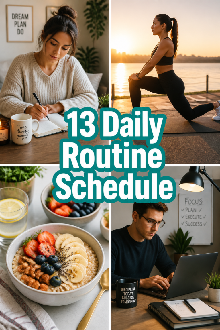 🌟 13 Daily Routine Schedule