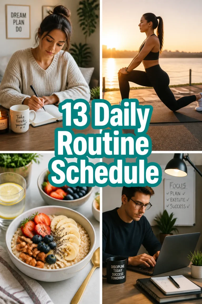 🌟 13 Daily Routine Schedule