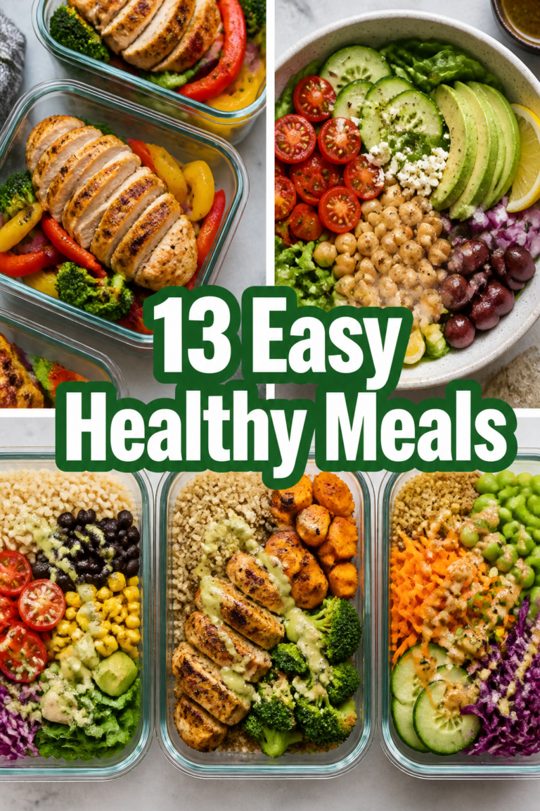 🥦 13 Easy Healthy Meals