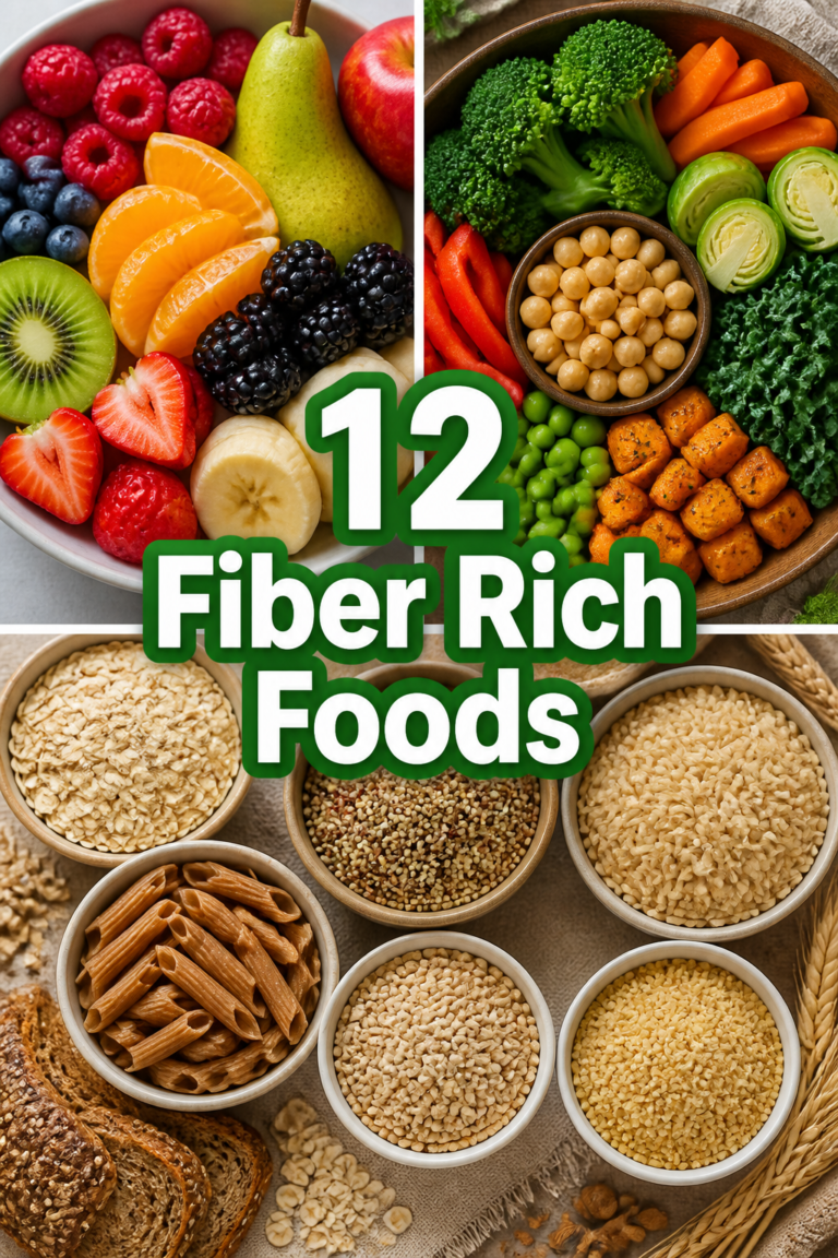 🌱 12 Fiber Rich Foods