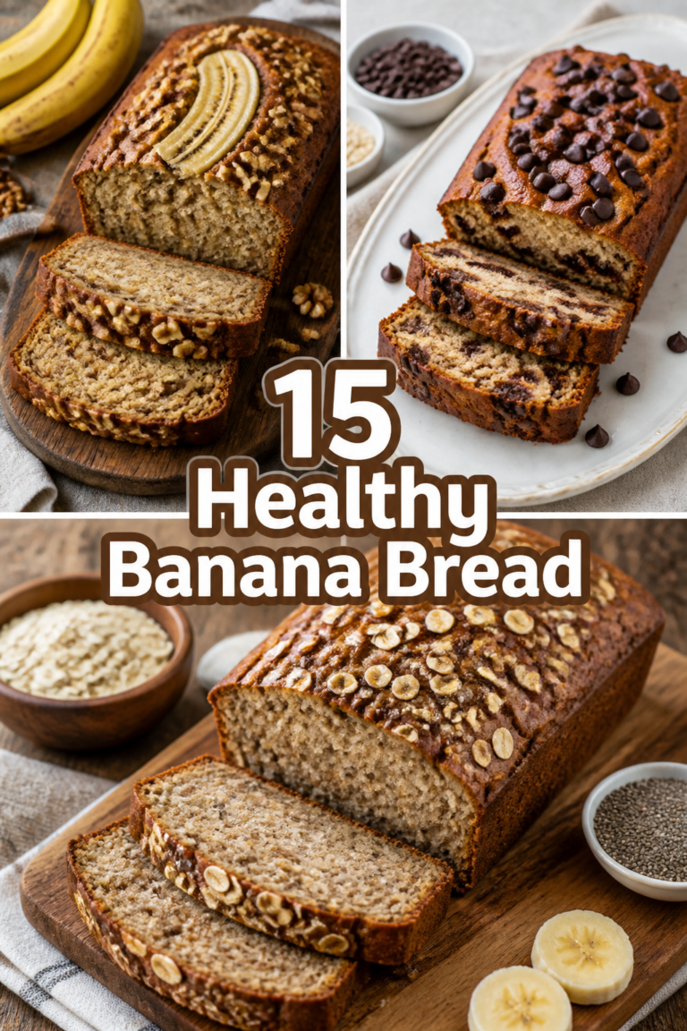 🍌 15 Healthy Banana Bread