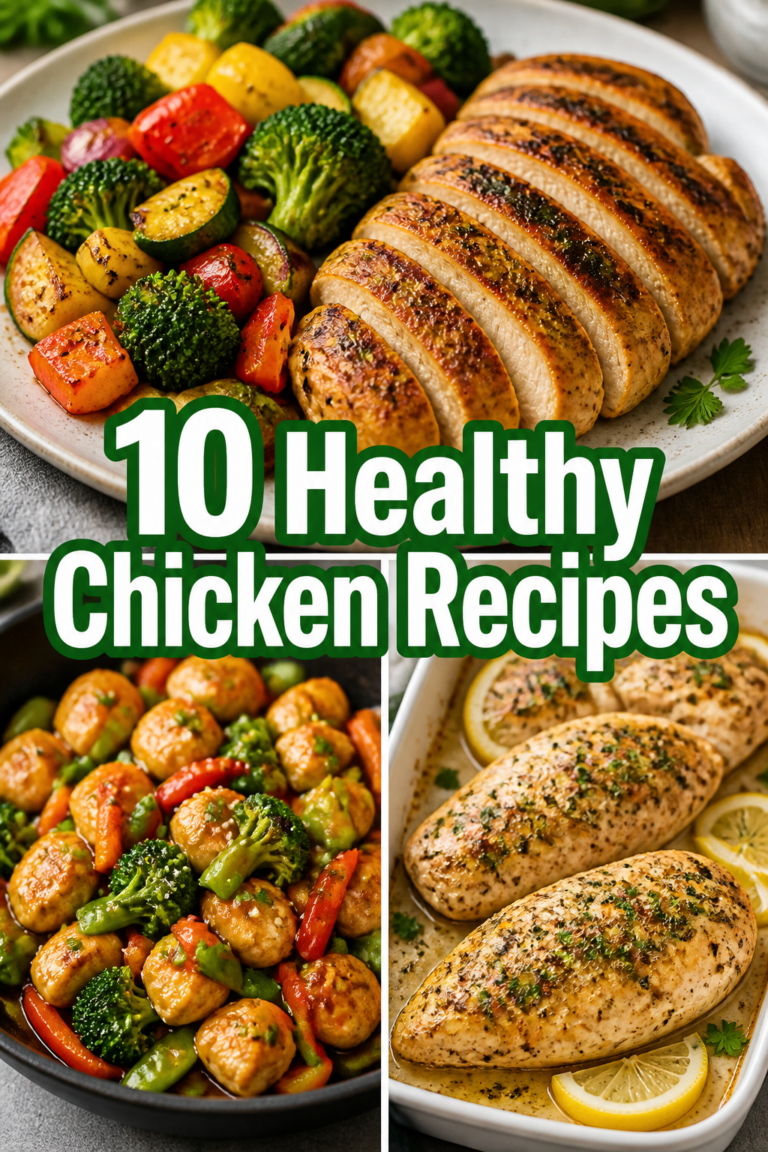 🌿 10 Healthy Chicken Recipes
