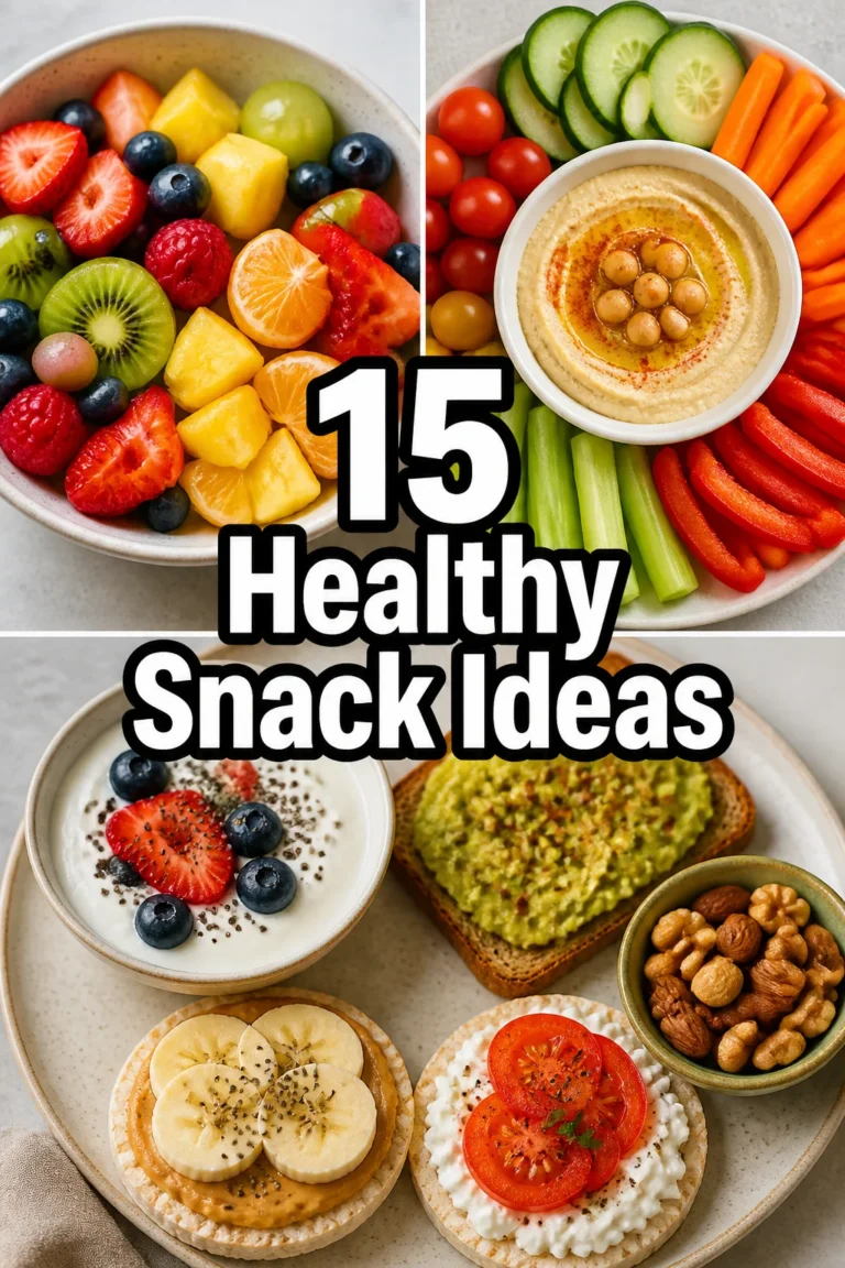 🥑 15 Healthy Snack Ideas