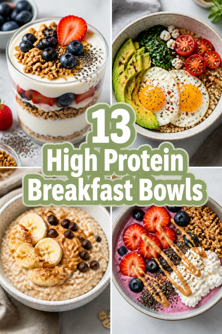 🥣 13 High Protein Breakfast Bowls