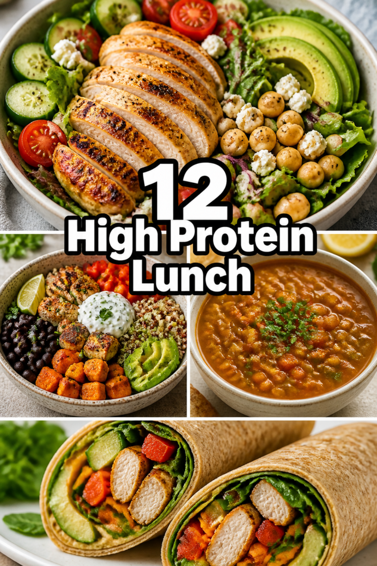 🏋️ 12 High Protein Lunch