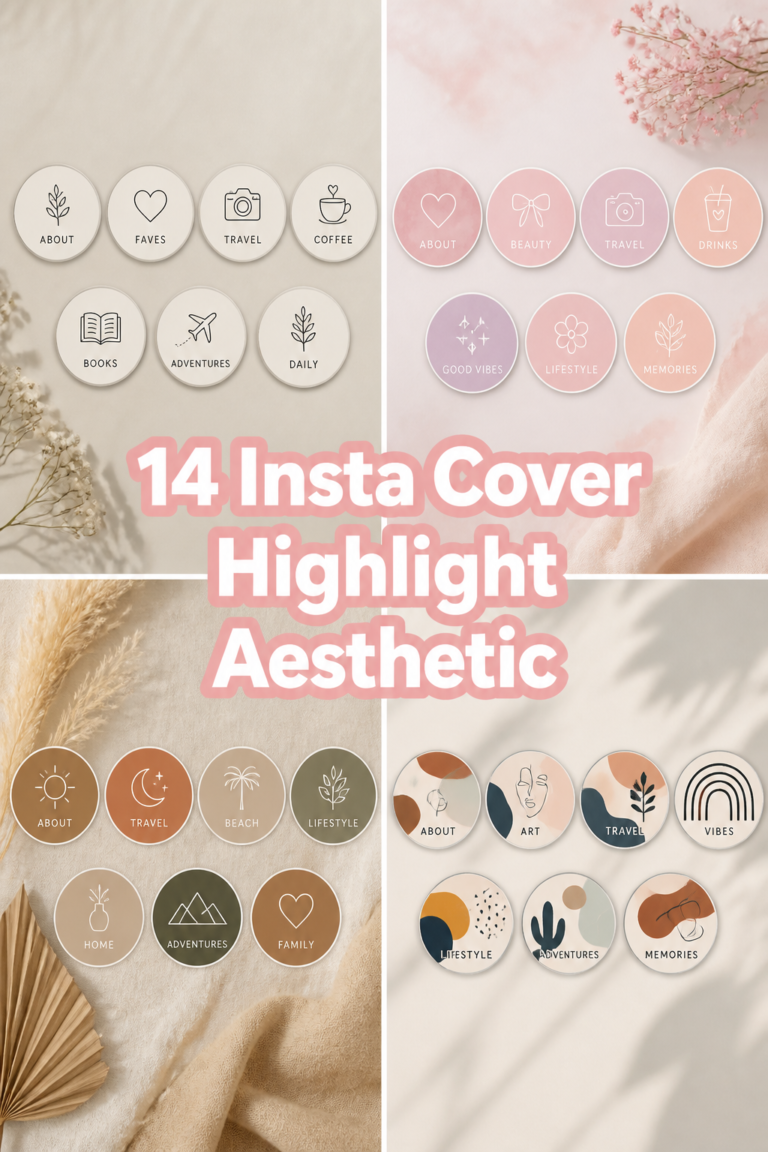 ✨ 14 Insta Cover Highlight Aesthetic
