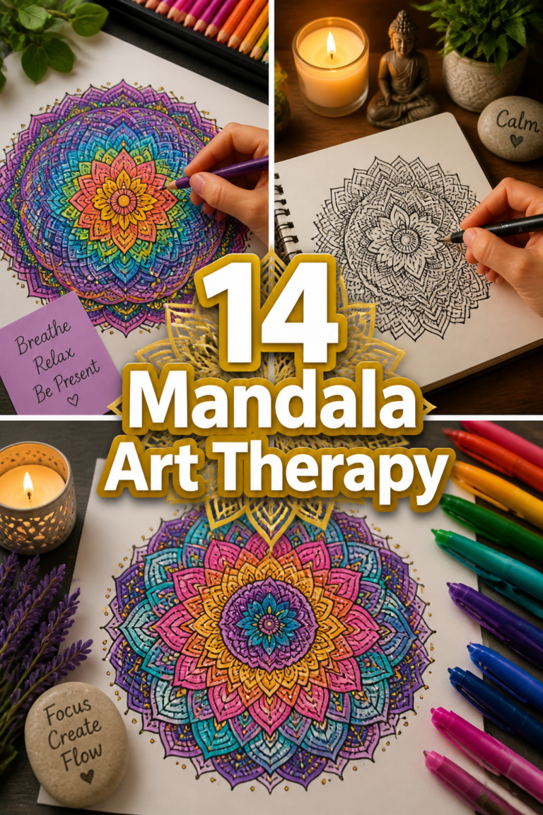 ✨ 14 Mandala Art Therapy