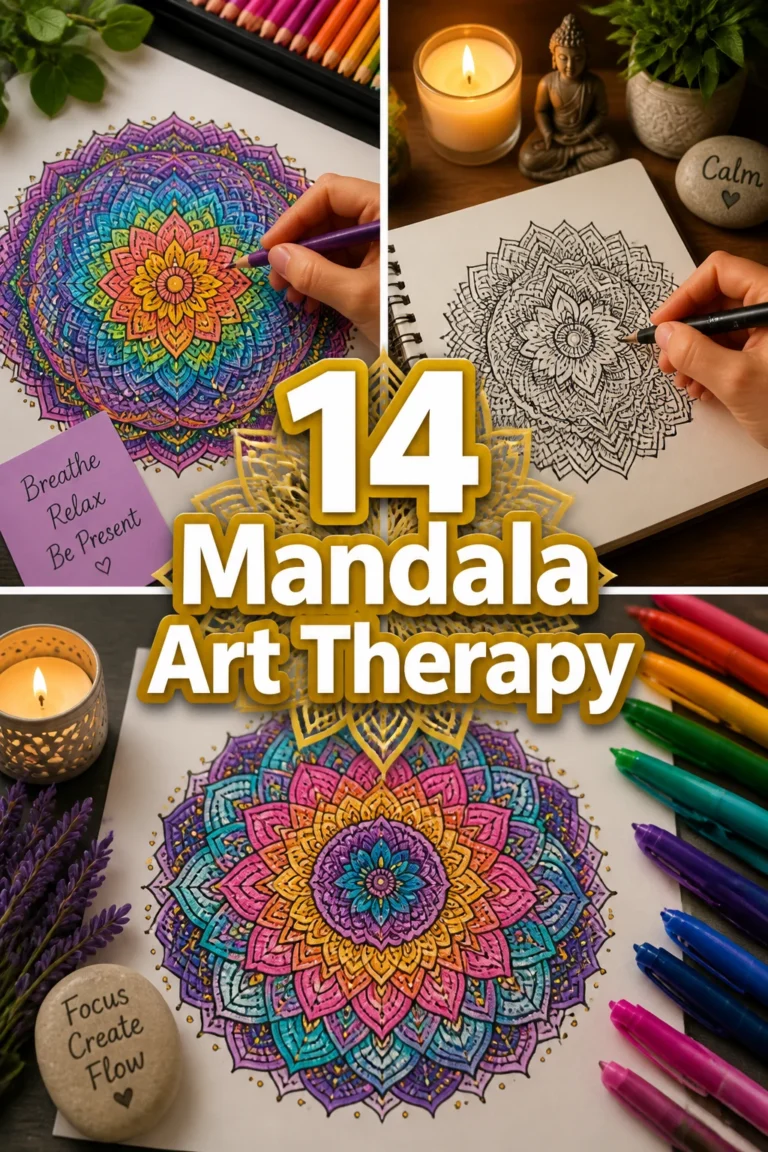 ✨ 14 Mandala Art Therapy